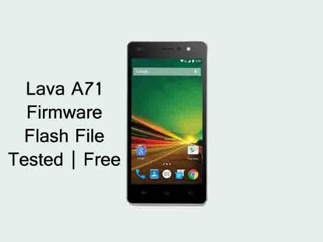 Lava A71 Firmware Flash File | Tested | Free - Are you looking Lava A71 Stock Firmware Flash File? Did you accidentally brick your Lava A71 device and want to Download & install the stock ROM again? If you have a Lava A71 smartphone. And you want to solve your bricked device. then you definitely are in the best place. This article contains the Lava A71Tested firmware flash files without password. That […]