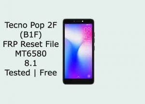 Tecno Pop 2F (B1F) FRP Reset