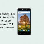 Symphony R30 FRP Reset File | MT6580 7.1 | Tested | Free