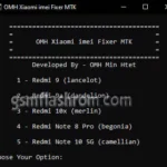 OMH Xiaomi imei Fixer MTK Out Now Free Download gsmflashrom