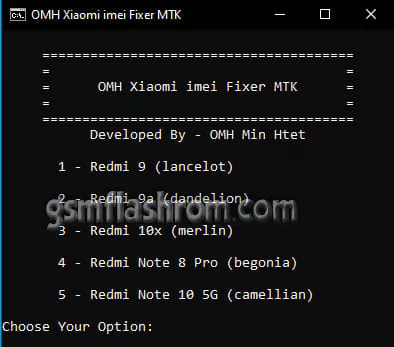 OMH Xiaomi imei Fixer MTK Out Now Free Download gsmflashrom