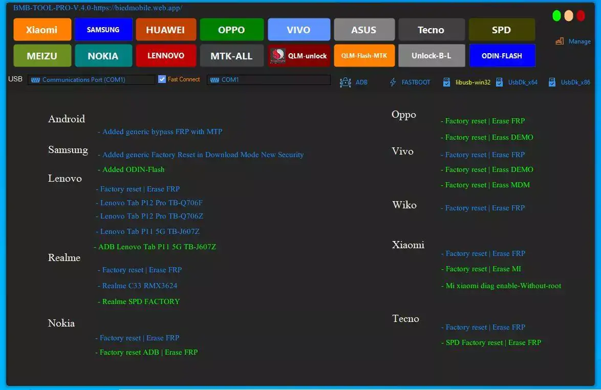 Download bmb tool pro v4.0 Latest Version 2023 {FREE} - bmb tool pro v4.0 is a Windows: small mobile tool Support Qualcomm Factory Reset FRP Reset Mi Account Remove Reset EFS Unlock Bootloader Disable Mi Cloud Id Support Factory Reset – META, VIVO New, Disable Auth, remove user data screen lock reset FRP lock some supported MTK Auth bypass Model. The Tool Tested Is Full […]