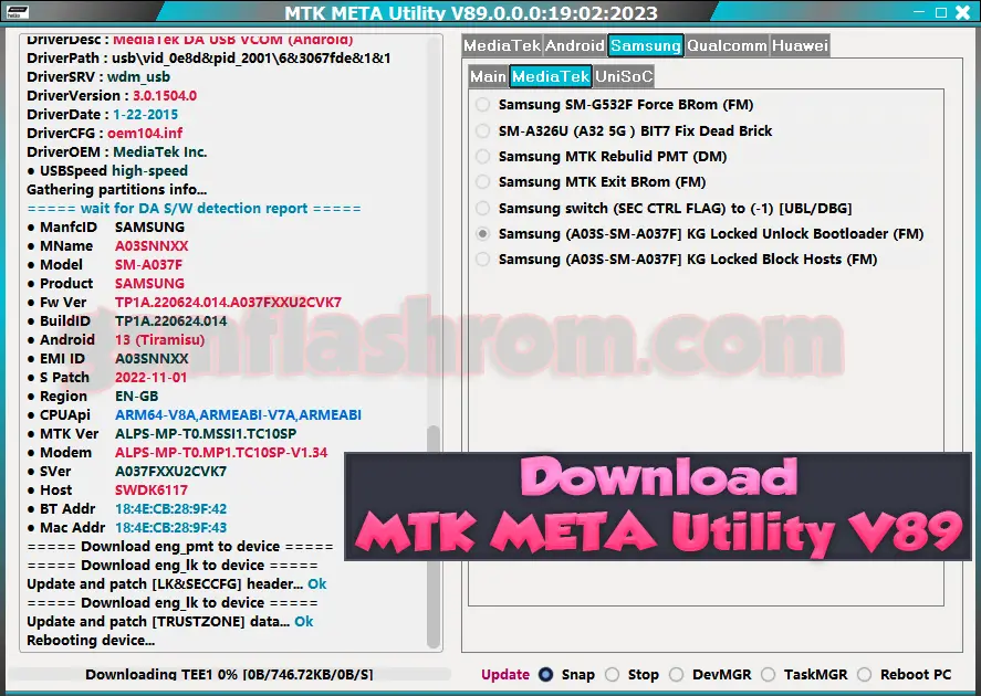 Download MTK META Utility V89