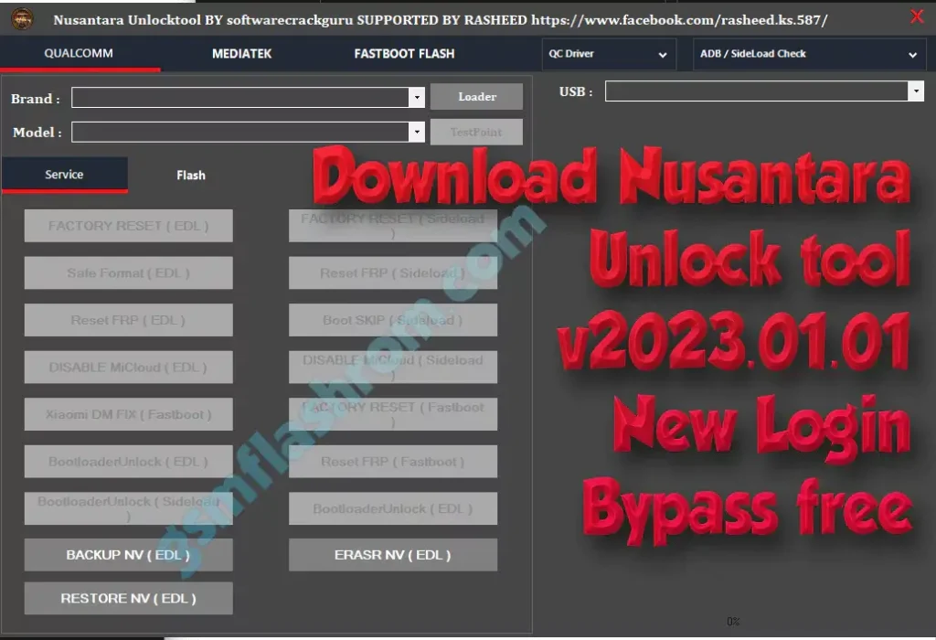 Download Nusantara Unlock tool v2023.01.01 New Login Bypass free gsmflashrom