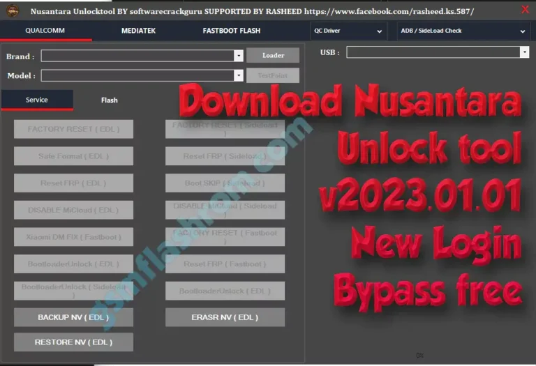 Download Nusantara Unlock tool v2023.01.01 New Login Bypass free