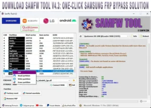 Download SamFw Tool v4.3: One-Click Samsung FRP Bypass Solution
