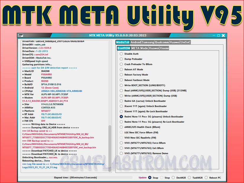MTK META Utility V95