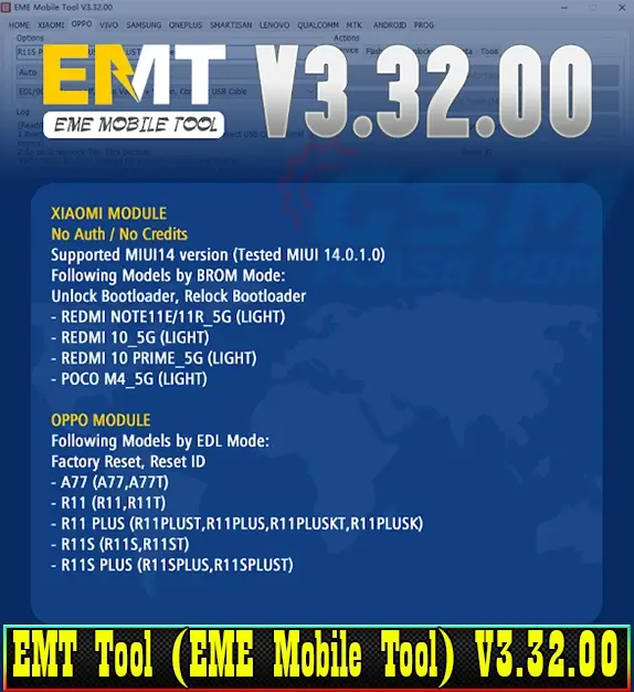 Download EMT v3.32.00 (EME Mobile Tool)