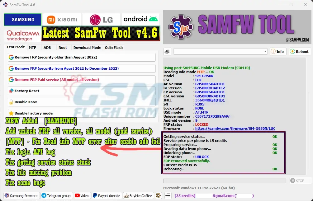 Latest SamFw Tool v4.6