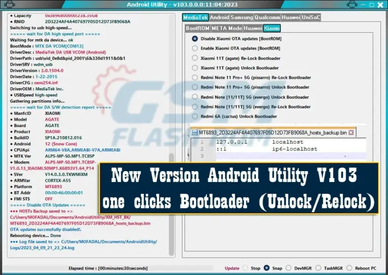 New Version Android Utility V103 one clicks Bootloader (Unlock/Relock)