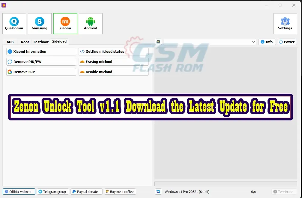 Zenon Unlock Tool v1.1 Download the Latest Update for Free