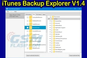 iTunes Backup Explorer V1.4