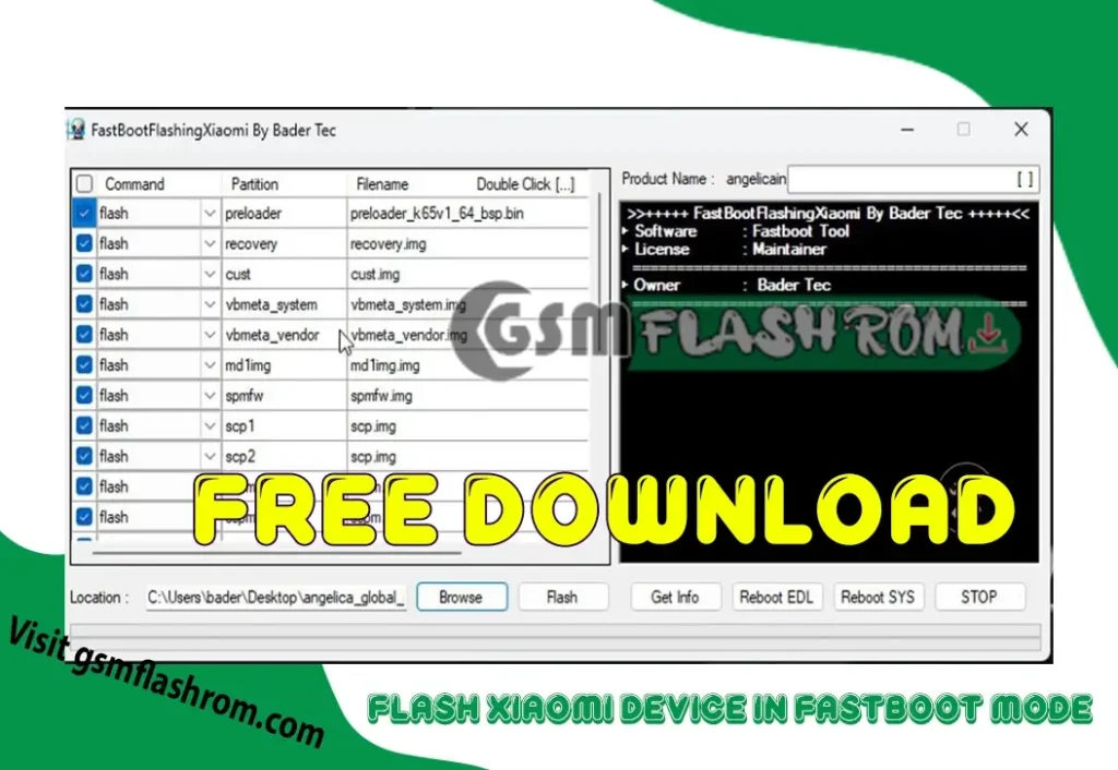 Flash Custom ROMs Recover Manage Boot Partitions on Xiaomi Devices with FastBoot Bader Tec Flasher Guide