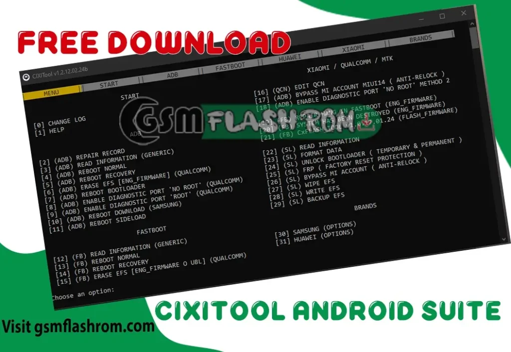 CIXITool Android Suite v1.2.25.02.24b