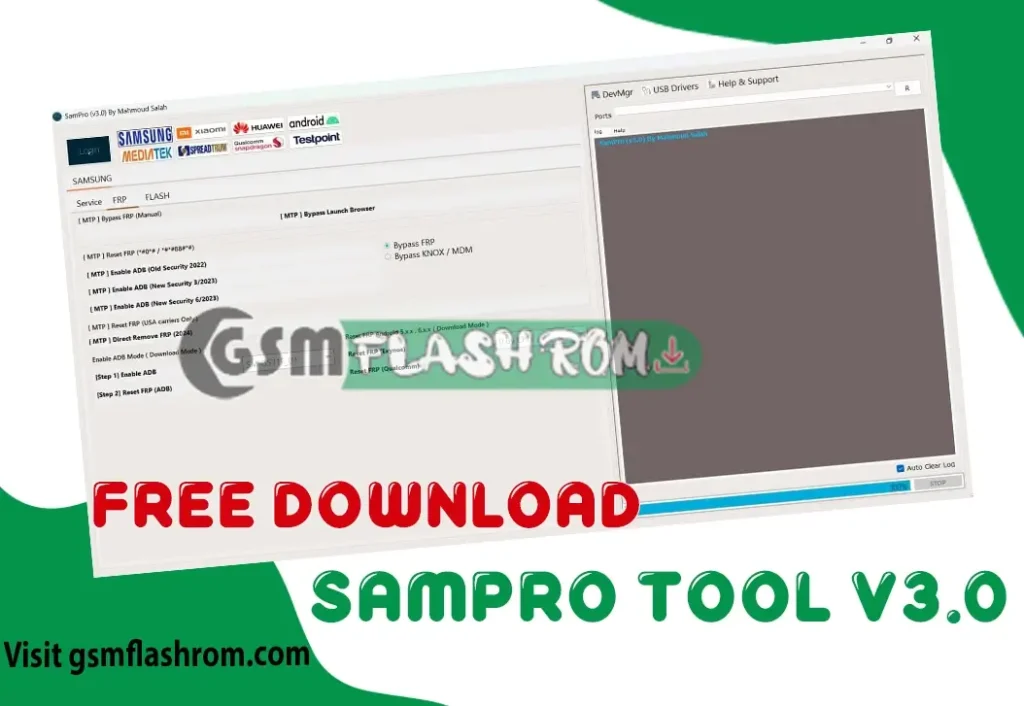 SAMPRO Tool v3.0 Unlock Repair Manage Samsung MediaTek SpreadTrum More 2024 Update