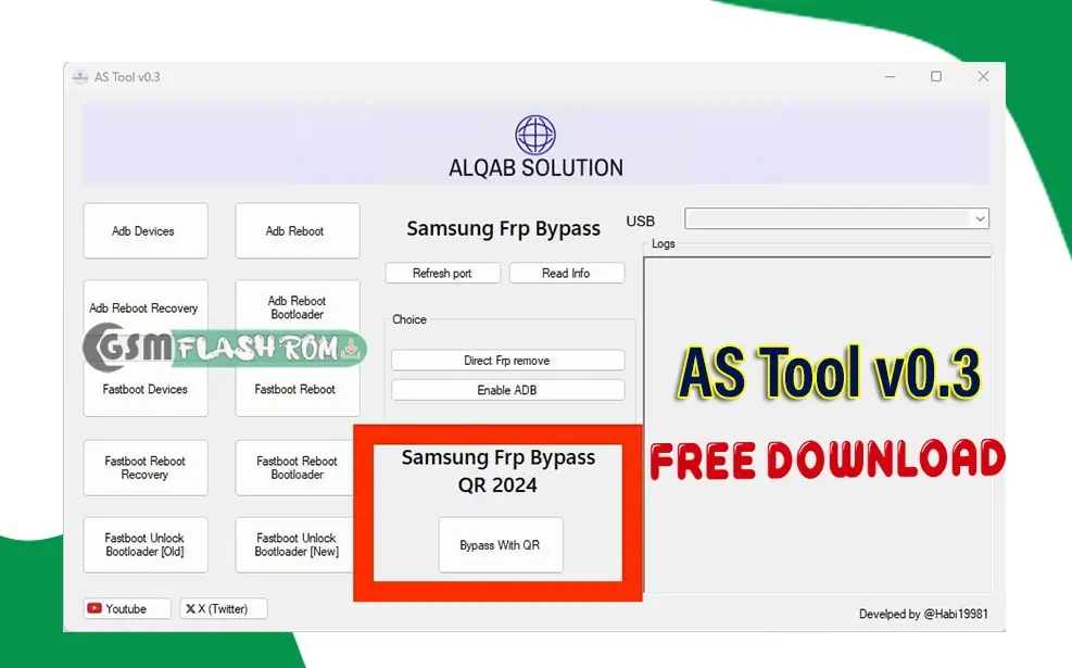Alqab Solution AS Tool v0.3 Released: Improved Bootloader Unlock & Samsung FRP QR Methods