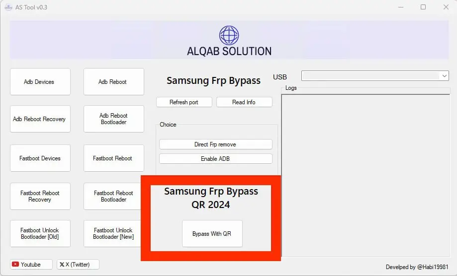 Alqab Solution AS Tool v0.3 Released: Improved Bootloader Unlock & Samsung FRP QR Methods