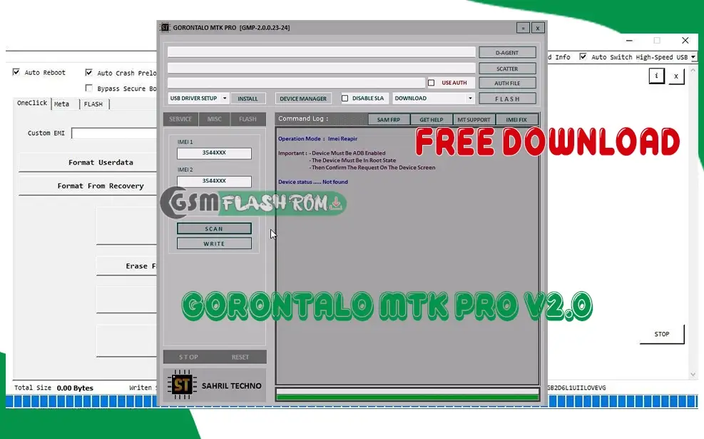 Gorontalo MTK Pro V2.0 2024 Free Unlock Repair and Reset Mediatek
