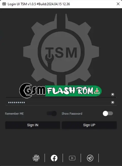 TSM Tool Pro V1.0.5 Login2 1