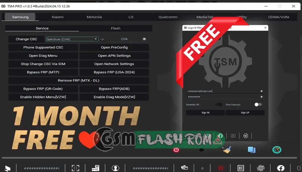 TSM Tool Pro V1.0.5 Released gsmflashrom