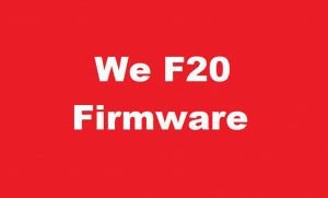 We F20 Firmware