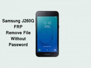 Samsung J260G FRP Removed File
