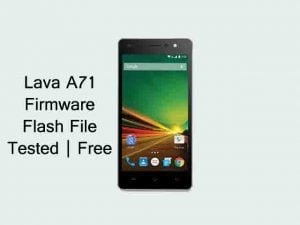 Lava A71 Firmware Flash File