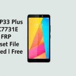 Itel P33 Plus FRP Reset File