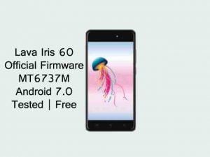 Lava Iris 60 Firmware Flash File