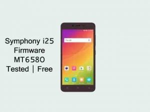 Symphony i25 Firmware Flash File MT6580 | Tested | Free