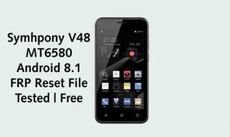 Symphony V48 FRP Reset File MT6580 Tested | Free Symphony V48 FRP Bypass