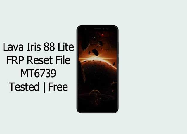 Lava Iris 88 Lite 88 Lite FRP Reset File