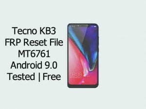 Tecno Camon i Sky 3 KB3 FRP Reset File MT6761 9.0 | Tested | Free