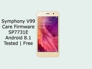 Symphony V99 Care Firmware Flash File SP7731 9.0 Tested | Free
