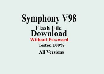 Symphony V98 Firmware [Flash File] Download Without Password/100% Tested File