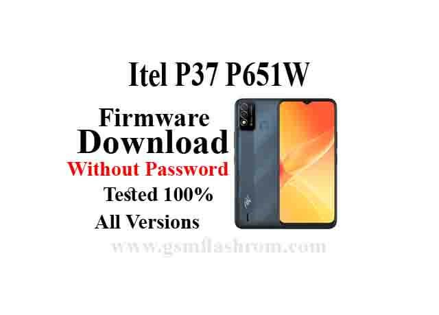 Itel P37 P651W firmware Latest Update Download 1