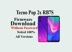 Tecno Pop 2x Firmware ROM RB7S Flash File Free Download