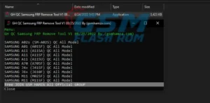 Download GH QC Samsung FRP Remove Tool V1 gsmflashrom.com
