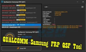 Bypass Samsung FRP in MTP Mode Using QUALCOMM Samsung FRP QSF Tool V1