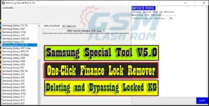 Samsung Special Tool V5.0 One-Click Finance Lock Remover for Deleting and Bypassing Locked KG
