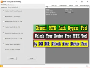 Xiaomi MTK Auth Bypass Tool by MI MI Unlock Your Device Free