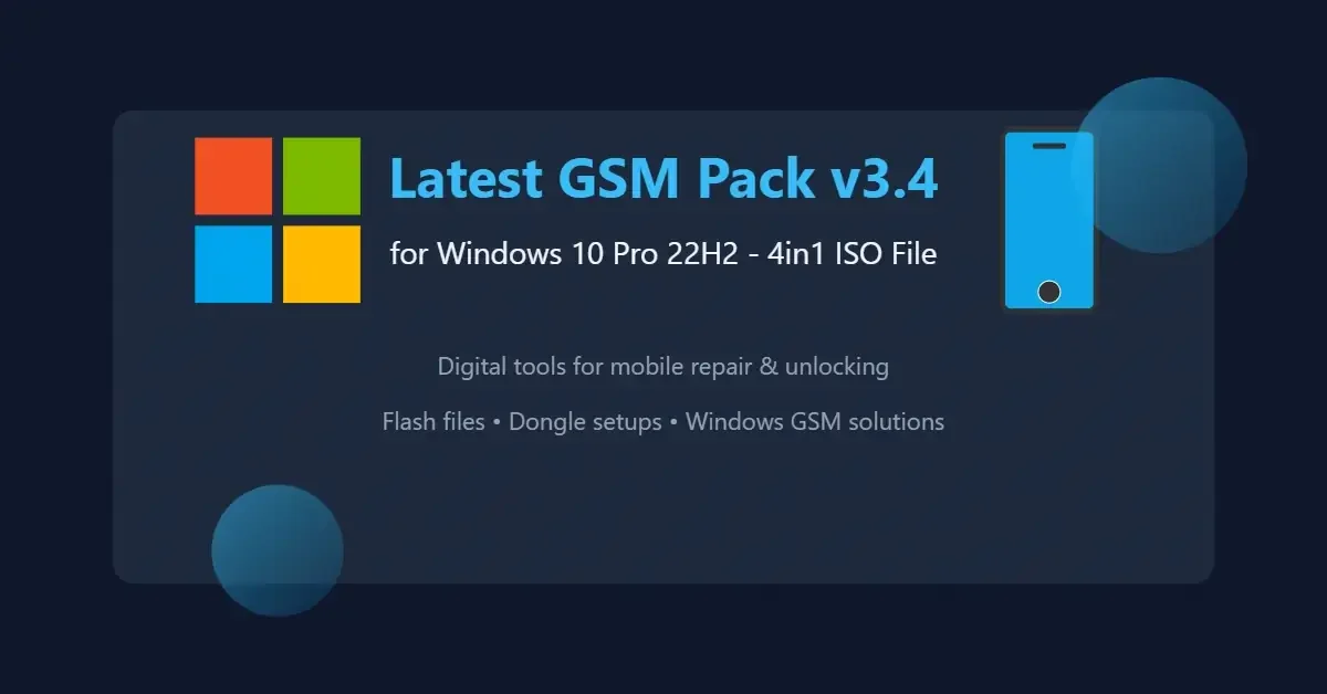 Latest GSM Pack v3.4 for Windows 10 Pro 22H2 – 4in1 ISO File - Explore Windows 10 Pro 22H2 GSM Pack v3.4 4in1 (OS Build 19045.5487) – an updateable OS with GSM tools, drivers, and apps for developers. Bloatware-free and optimized. Get it now! Dive into Windows 10 Pro 22H2 GSM Pack v3.4 4in1 (OS Build 19045.5487), a powerful, updateable OS designed for mobile developers, technicians, and power users. [&hellip;]